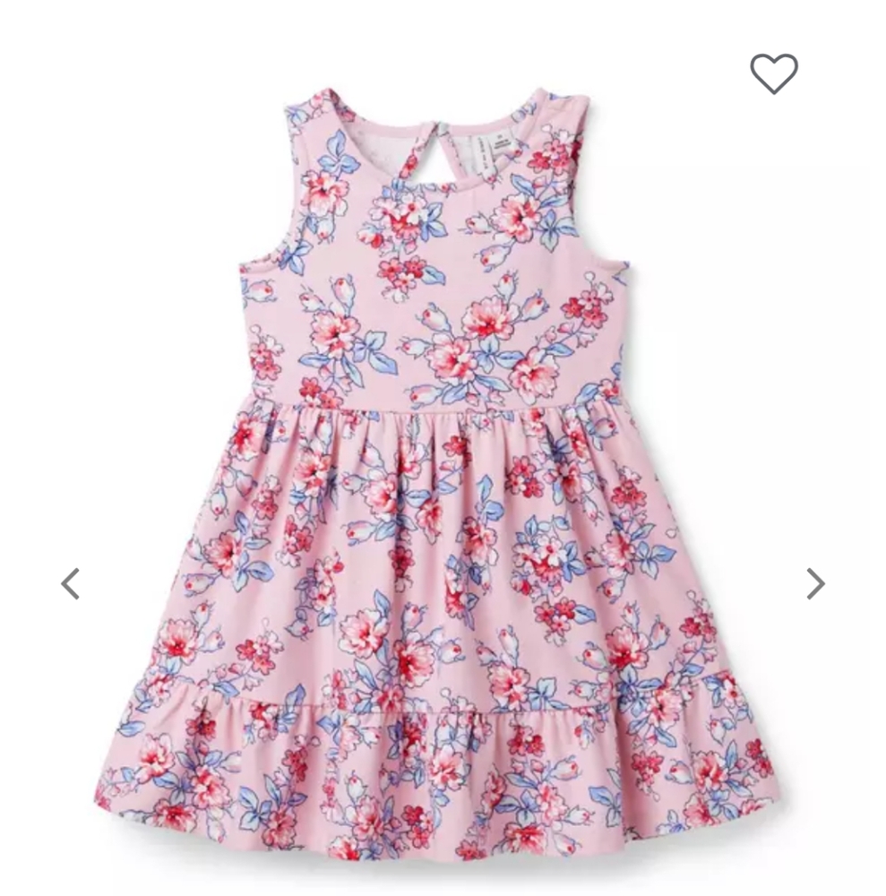 Janie And Jack Floral Jersey Sleeveless Sundress Size 12